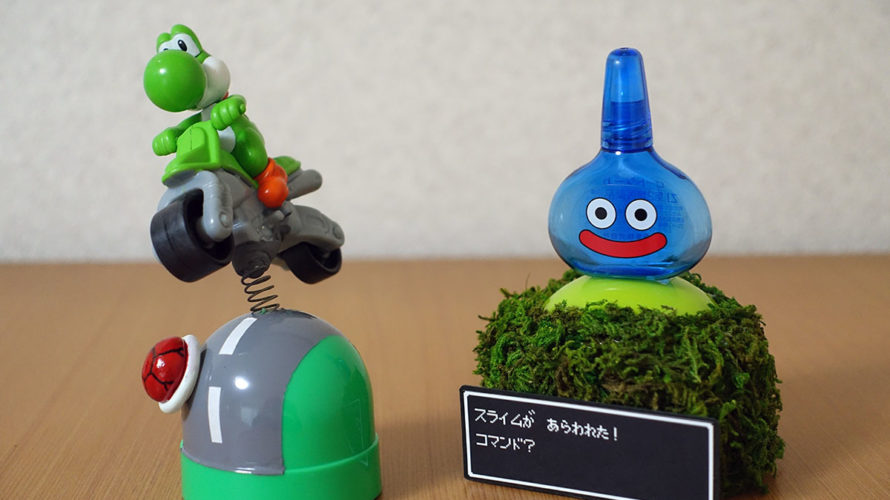 ドレッシングのフタを使ってゲームキャラのフィギュアを作りました